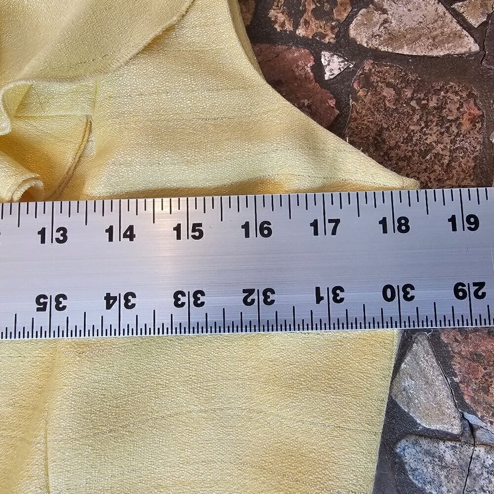 Antonio Melani Yellow and Silver Classic Sleeveless Dress with Belt, Size Medium - Picture 12 of 13